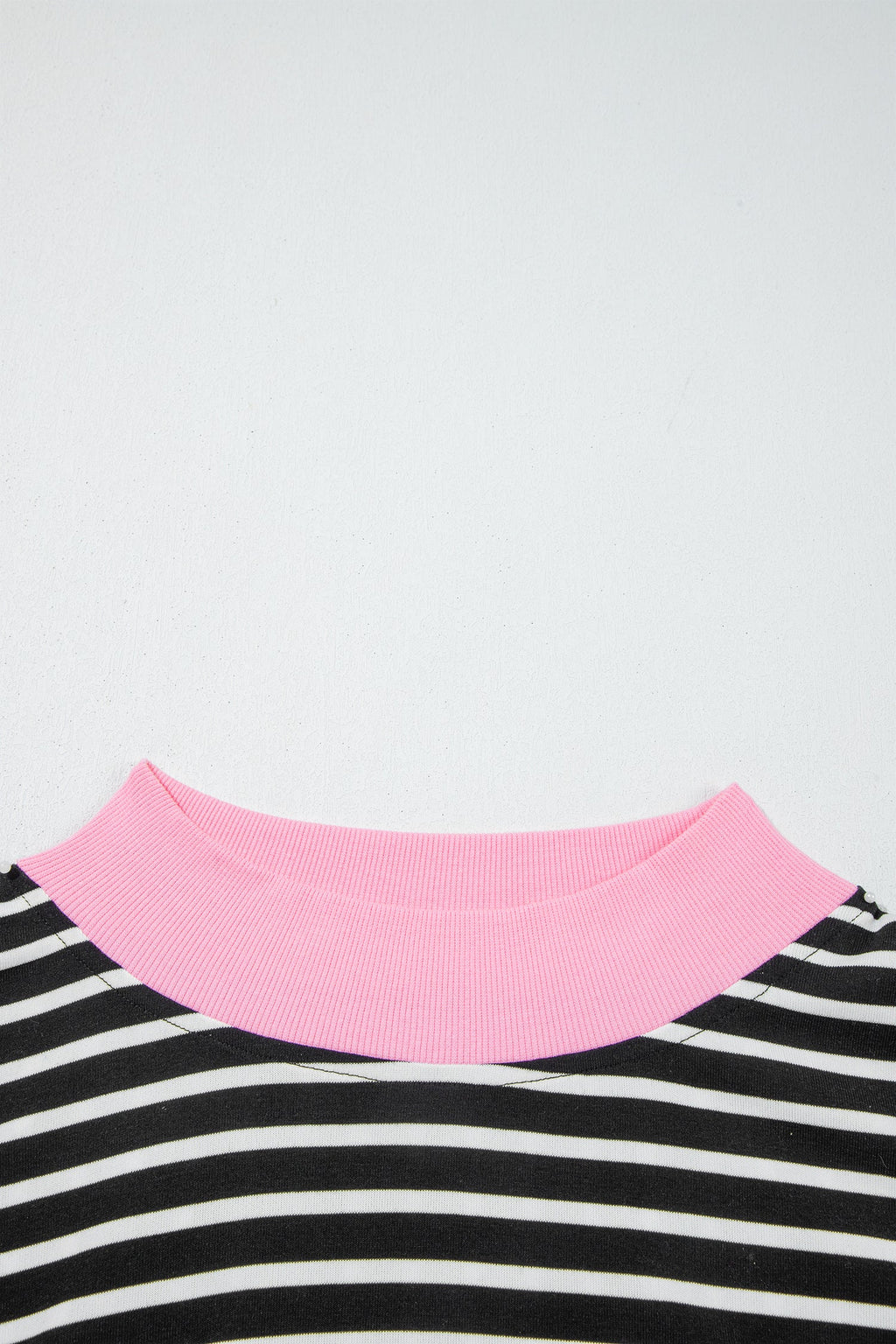 Plus Size Stripe Colorblock Sweatshirt & Short Set