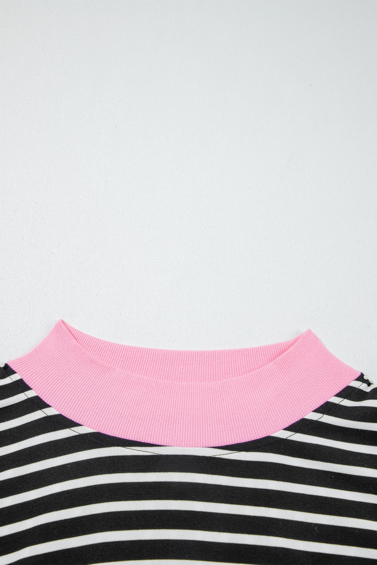 Plus Size Stripe Colorblock Sweatshirt & Short Set