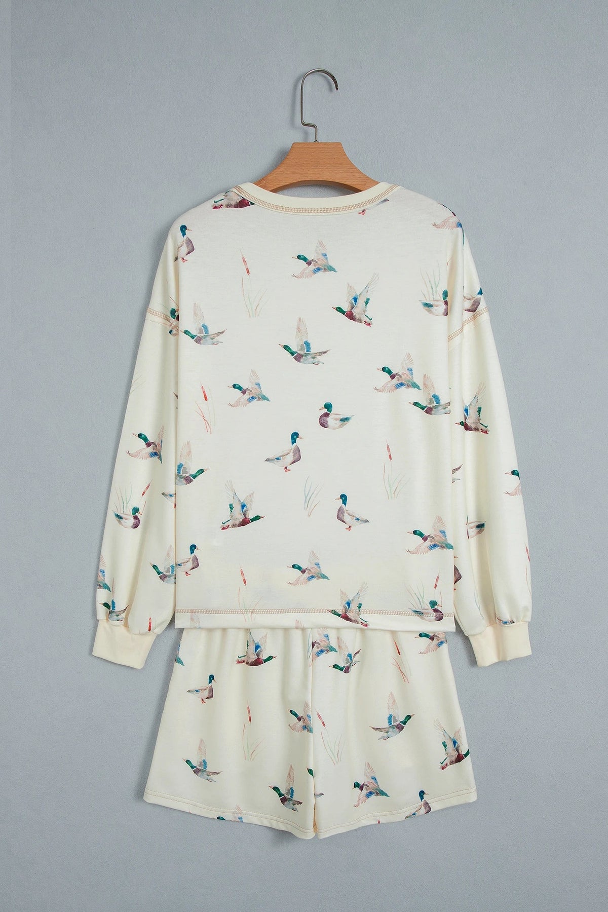 Mallard Long Sleeve Top & Drawstring Short Set