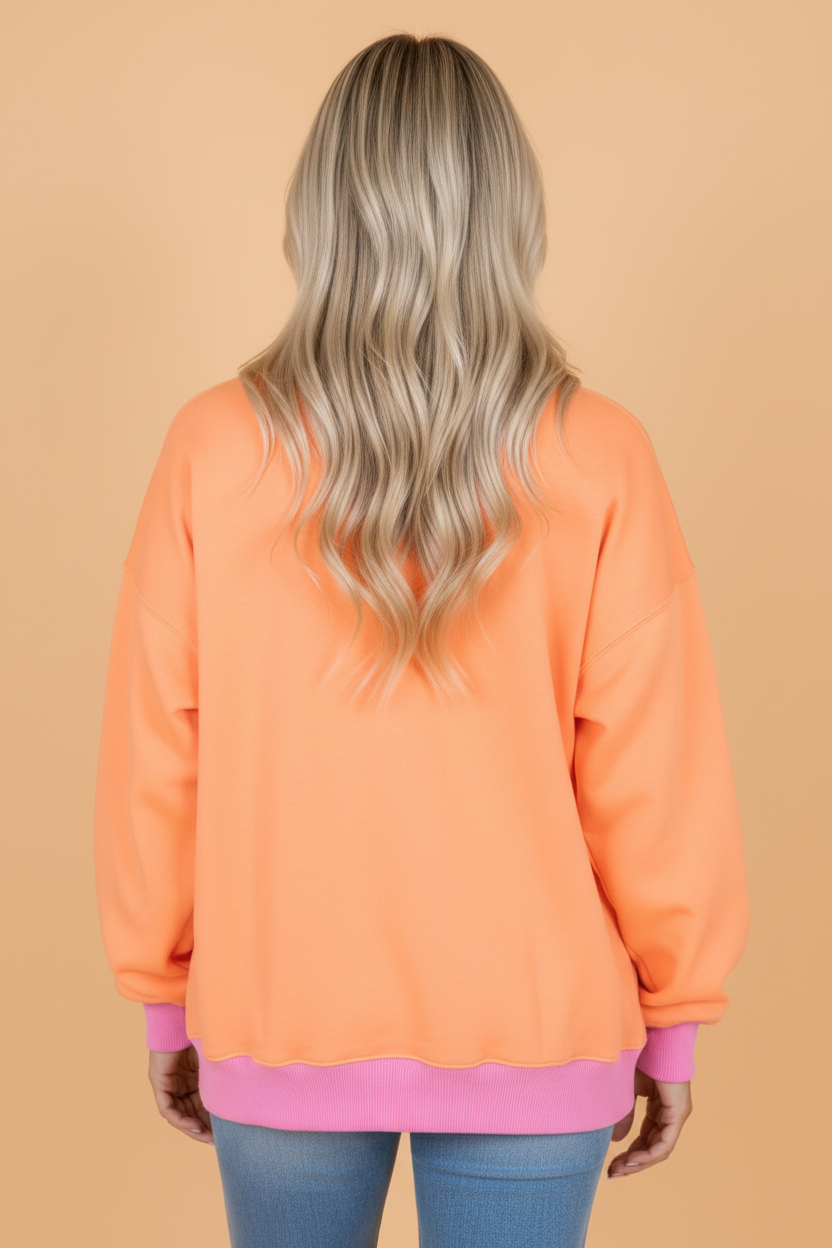 Halloween SPOOKY Polka Dot Letter Print Sweatshirt